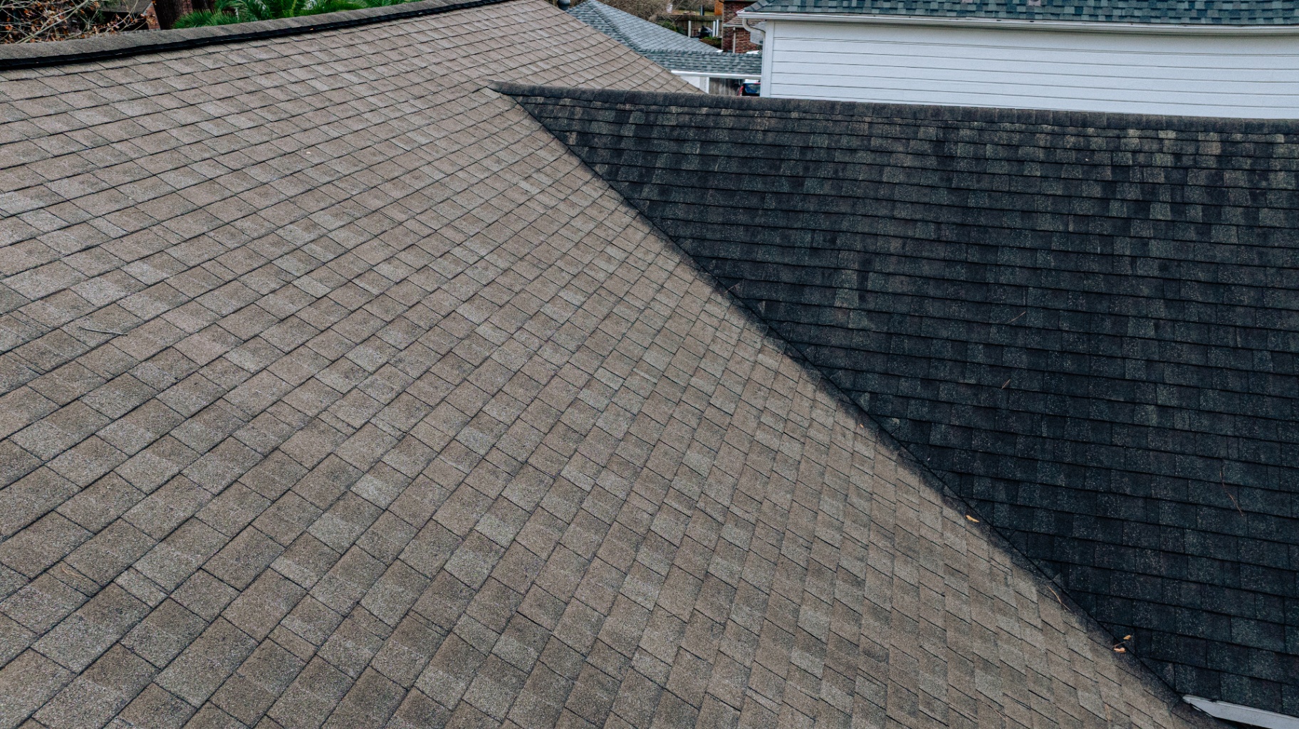 Houston roof replacement in progress